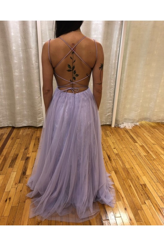 A-Line Beaded Lace Tulle Long Prom Dresses Formal Evening Gowns 6011582 A-Line Beaded Lace Tulle Long Prom Dresses Formal Evening Gowns 6011582