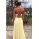 A-Line Long Red Chiffon Prom Dresses Formal Evening Gowns 6011594