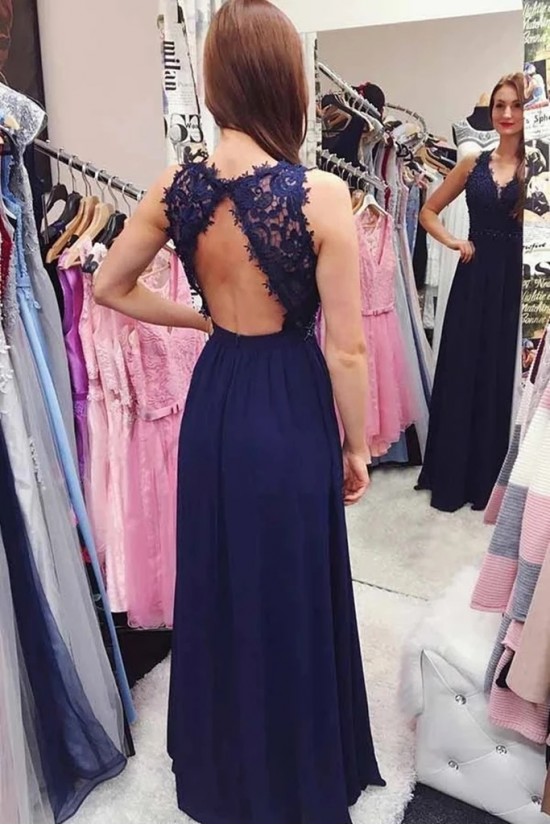 A-Line Beaded Lace Long Prom Dresses Formal Evening Gowns 6011619 A-Line Beaded Lace Long Prom Dresses Formal Evening Gowns 6011619