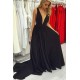 A-Line Long Chiffon V-Neck Prom Dresses Formal Evening Gowns 6011645 A-Line Long Chiffon V-Neck Prom Dresses Formal Evening Gowns 6011645