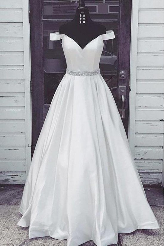 A-Line Beaded Off-the-Shoulder Long Prom Dresses Formal Evening Gowns 6011647 A-Line Beaded Off-the-Shoulder Long Prom Dresses Formal Evening Gowns 6011647