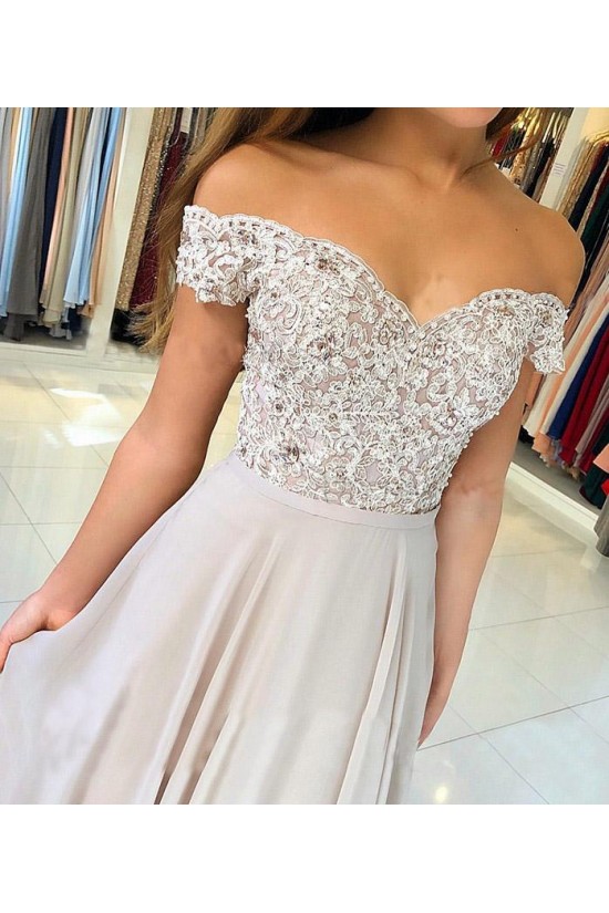 A-Line Off-the-Shoulder Prom Dresses Formal Evening Gowns with Lace Appliques 6011662 A-Line Off-the-Shoulder Prom Dresses Formal Evening Gowns with Lace Appliques 6011662