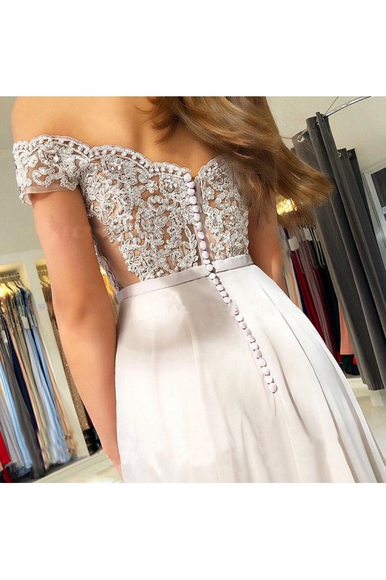 A-Line Off-the-Shoulder Prom Dresses Formal Evening Gowns with Lace Appliques 6011662 A-Line Off-the-Shoulder Prom Dresses Formal Evening Gowns with Lace Appliques 6011662