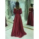 A-Line Off-the-Shoulder Lace Long Prom Dresses Formal Evening Gowns 601816