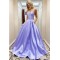A-Line Spaghetti Straps Long Prom Dresses Formal Evening Gowns 601818