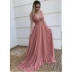 A-Line Chiffon V-Neck Long Prom Dresses Formal Evening Gowns 601820 A-Line Chiffon V-Neck Long Prom Dresses Formal Evening Gowns 601820