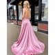 A-Line Spaghetti Straps V-Neck Long Prom Dresses Formal Evening Gowns with Pockets 601847 A-Line Spaghetti Straps V-Neck Long Prom Dresses Formal Evening Gowns with Pockets 601847