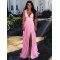 A-Line V-Neck Simple Stunning Long Prom Dresses Formal Evening Gowns 601865