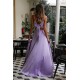 A-Line Two Pieces Simple Stunning Long Prom Dresses Formal Evening Gowns 601870