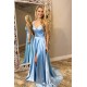 A-Line V-Neck Simple Stunning Long Prom Dresses Formal Evening Gowns 601874 A-Line V-Neck Simple Stunning Long Prom Dresses Formal Evening Gowns 601874