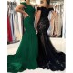 Mermaid Off-the-Shoulder Lace Long Prom Dresses Formal Evening Gowns 601880