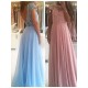 A-Line Beaded Lace Long Prom Dresses Formal Evening Gowns 601891 A-Line Beaded Lace Long Prom Dresses Formal Evening Gowns 601891
