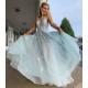 A-Line V-Neck Long Prom Dresses Formal Evening Gowns 601924 A-Line V-Neck Long Prom Dresses Formal Evening Gowns 601924