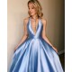 A-Line Backless V-Neck Long Prom Dresses Formal Evening Gowns 601938 A-Line Backless V-Neck Long Prom Dresses Formal Evening Gowns 601938