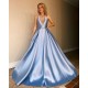 A-Line Backless V-Neck Long Prom Dresses Formal Evening Gowns 601938 A-Line Backless V-Neck Long Prom Dresses Formal Evening Gowns 601938