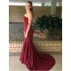 Mermaid Strapless Long Prom Dresses Formal Evening Gowns 601946