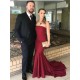 Mermaid Strapless Long Prom Dresses Formal Evening Gowns 601946