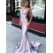 Mermaid Spaghetti Straps Long Prom Dresses Formal Evening Gowns 601952