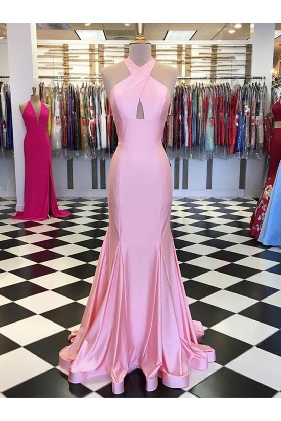 Mermaid Long Pink Prom Dresses Formal Evening Gowns 601958 Mermaid Long Pink Prom Dresses Formal Evening Gowns 601958