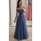 A-Line Off-the-Shoulder Long Prom Dresses Formal Evening Gowns 601965