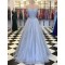 A-Line Spaghetti Straps Long Prom Dresses Formal Evening Gowns 601974