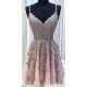 A-Line Lace Short Prom Dress Homecoming Graduation Cocktail Dresses 701102