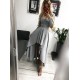 High Low Long Sleeves Prom Dress Homecoming Graduation Cocktail Dresses 701112