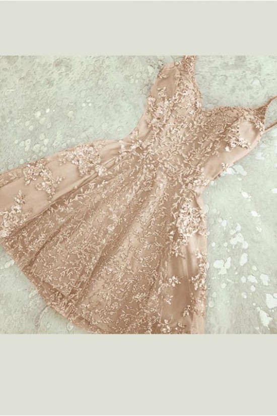 Short/Mini Lace Prom Dress Homecoming Graduation Cocktail Dresses 701155
