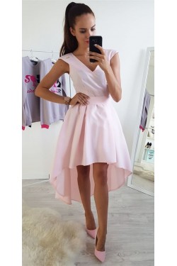 High Low Pink Prom Dress Homecoming Graduation Cocktail Dresses 701158