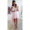 High Low Pink Prom Dress Homecoming Graduation Cocktail Dresses 701158