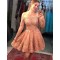Short Beaded Lace Prom Dress Homecoming Graduation Cocktail Dresses 701175
