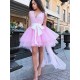 High Low Pink Prom Dress Homecoming Graduation Cocktail Dresses 701214