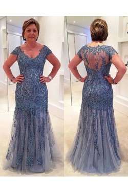 Beaded Lace Floor Length Mother of the Bride Dresses 702016