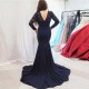 Mermaid Lace Long Sleeves Mother of the Bride Dresses 702027