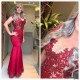 Mermaid Beaded Lace Long Mother of the Bride Dresses 702037