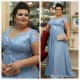 A-Line Chiffon Plus Size Mother of the Bride Dresses 702042