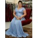 A-Line Chiffon Plus Size Mother of the Bride Dresses 702042