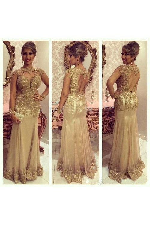 Ball Gown Long Prom Dress, Beading Top Formal Party Dress main image 0