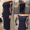Long Sleeves Beaded Lace Mother of the Bride Dresses 702071