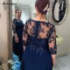 A-Line Beaded Lace Long Mother of the Bride Dresses 702091