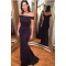 Mermaid Off-the-Shoulder Long Mother of the Bride Dresses 702092