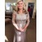 Elegant Mermaid Lace Mother of the Bride Dresses with Sleeves 702094