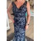 Long Navy Blue V Neck Lace Mother of the Bride Dresses 702113 Long Navy Blue V Neck Lace Mother of the Bride Dresses 702113