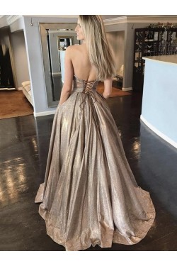 Sequin Long Prom Dress Ball Gown Formal Evening Dresses 901004