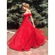 Long Red Sparkle Tulle Prom Dresses Formal Evening Gowns 901015 Long Red Sparkle Tulle Prom Dresses Formal Evening Gowns 901015