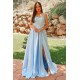 Long Blue Lace Prom Dresses Formal Evening Gowns 901018 Long Blue Lace Prom Dresses Formal Evening Gowns 901018