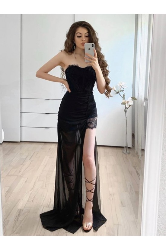 Long Black Sheath Prom Dresses Formal Evening Gowns 901043 Long Black Sheath Prom Dresses Formal Evening Gowns 901043