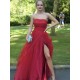 A-Line Strapless Tulle Long Prom Dresses Formal Evening Gowns 901056 A-Line Strapless Tulle Long Prom Dresses Formal Evening Gowns 901056