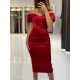 Sheath Red Prom Dresses Formal Evening Gowns 901092