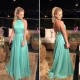 Simple Long Halter Prom Dresses Formal Evening Gowns 901104